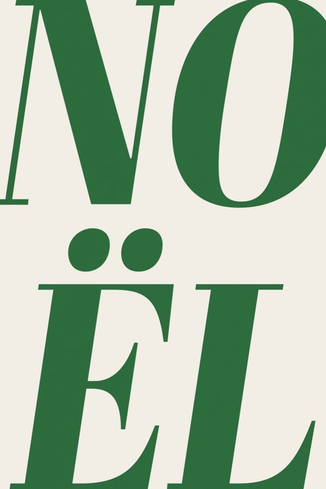 Noel(green) by Treechild — canvas wall art