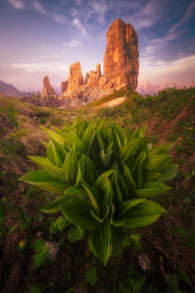 Towering Dolomite Sunset by Ricardo Gayan — canvas wall art