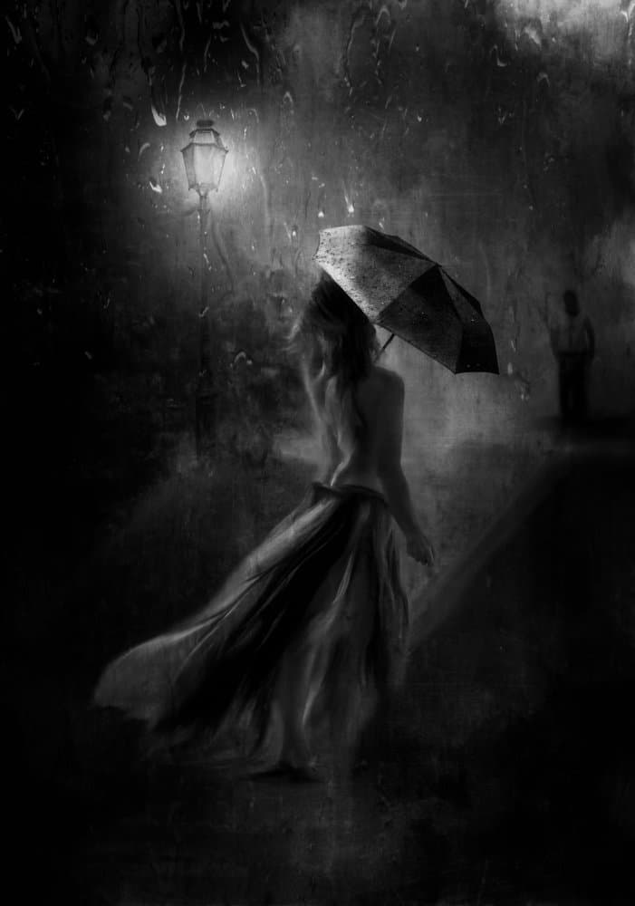 Mystery In The Rain by Charlaine Gerber — canvas wall art