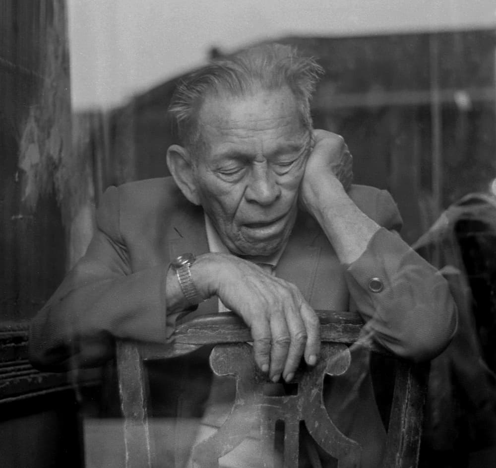 Peaceful Old Man by Michael Castellano — canvas wall art