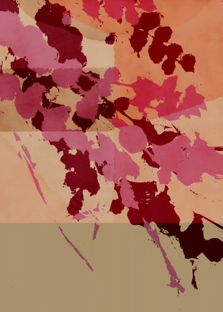 Abstract Autumn Leaves by Dina Dankers — canvas wall art