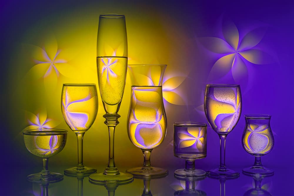 Vibrant Glass Reflections by Lydia Jacobs — canvas wall art