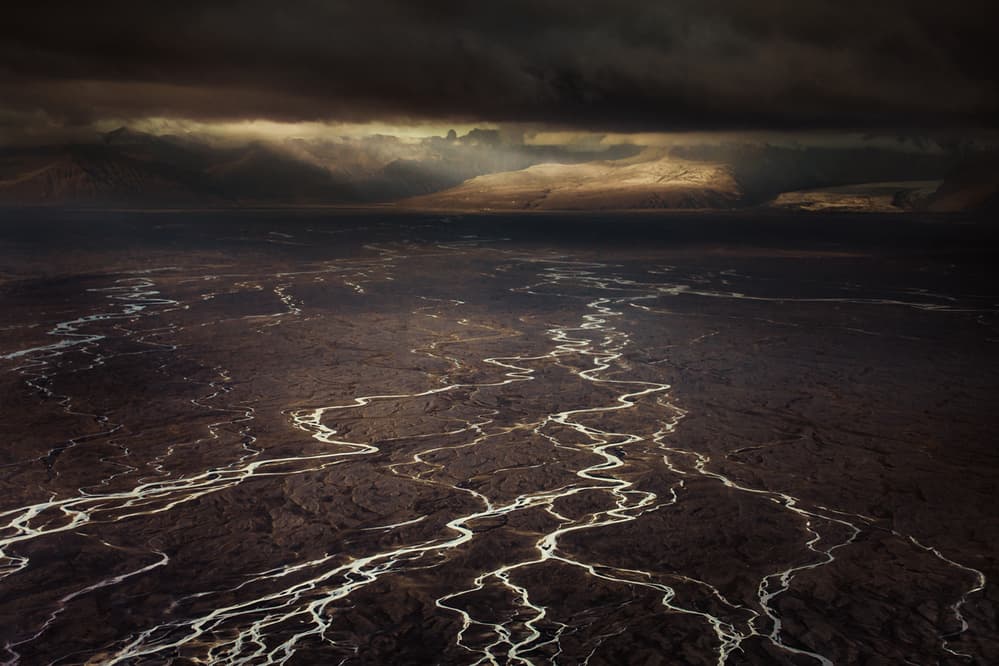 Braided River Drama by Peter Svoboda MQEP — canvas wall art
