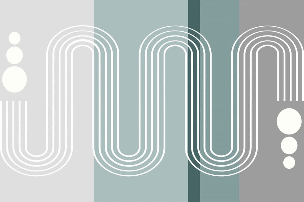 Soft Serene Geometry by Sue Skellern — canvas wall art