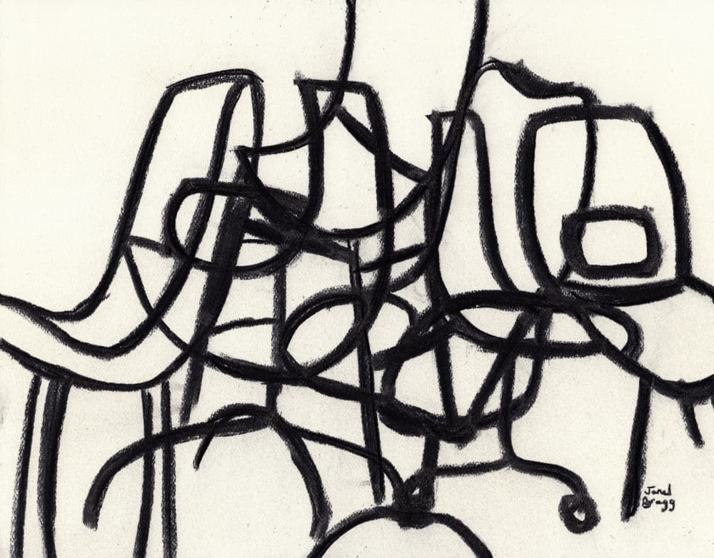Bold Abstract Lines by Janel Bragg — canvas wall art