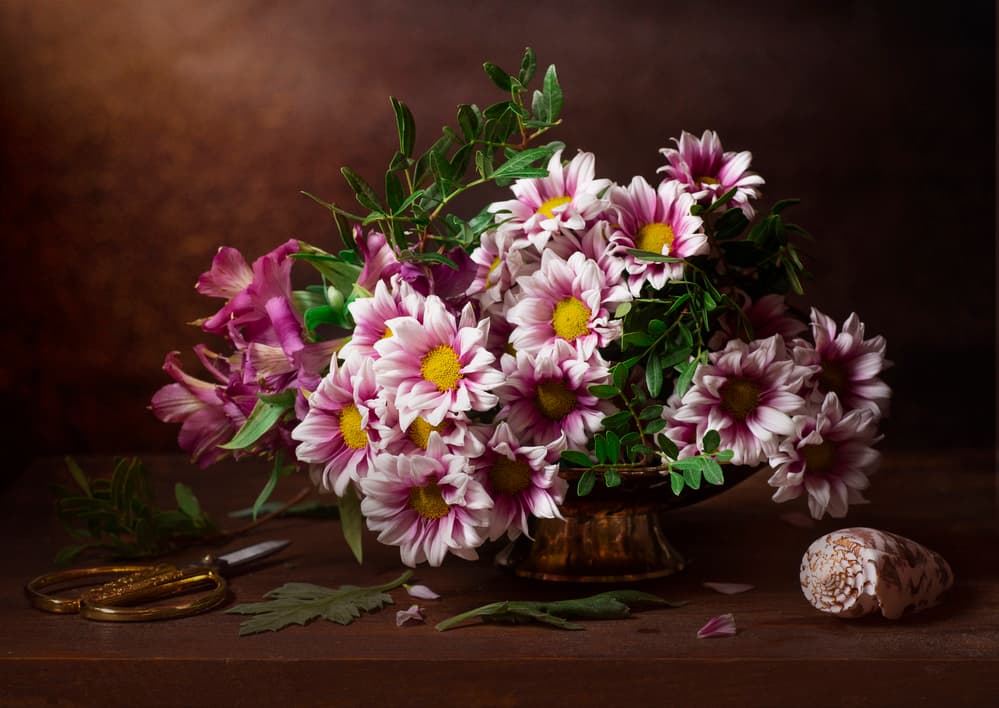 Rustic Floral Still Life by Alina Lankina — canvas wall art