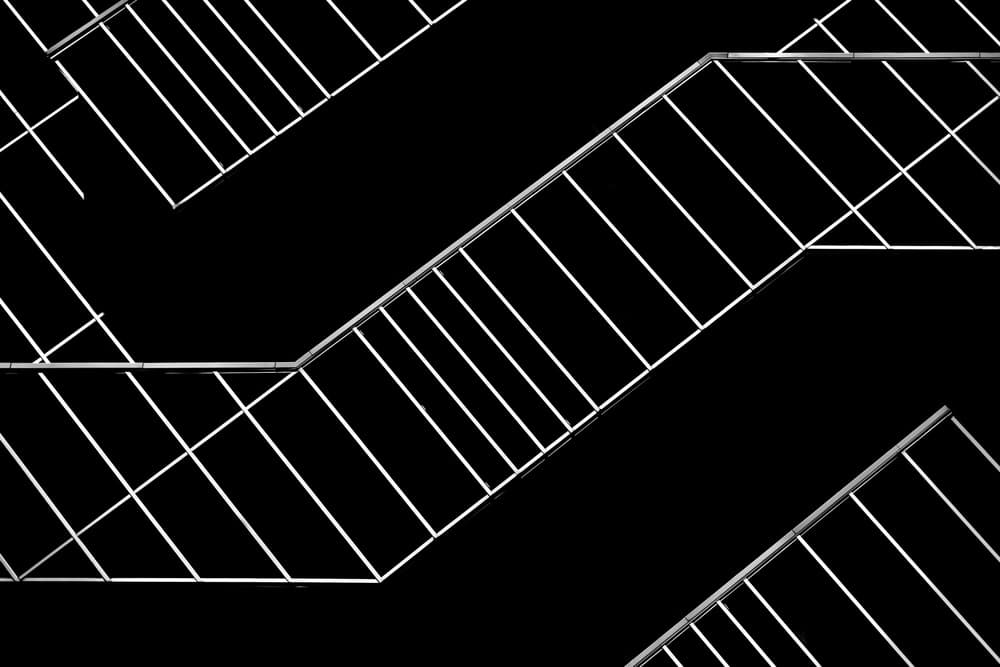 Geometric Stair Lines by Jeroen van de Wiel — canvas wall art