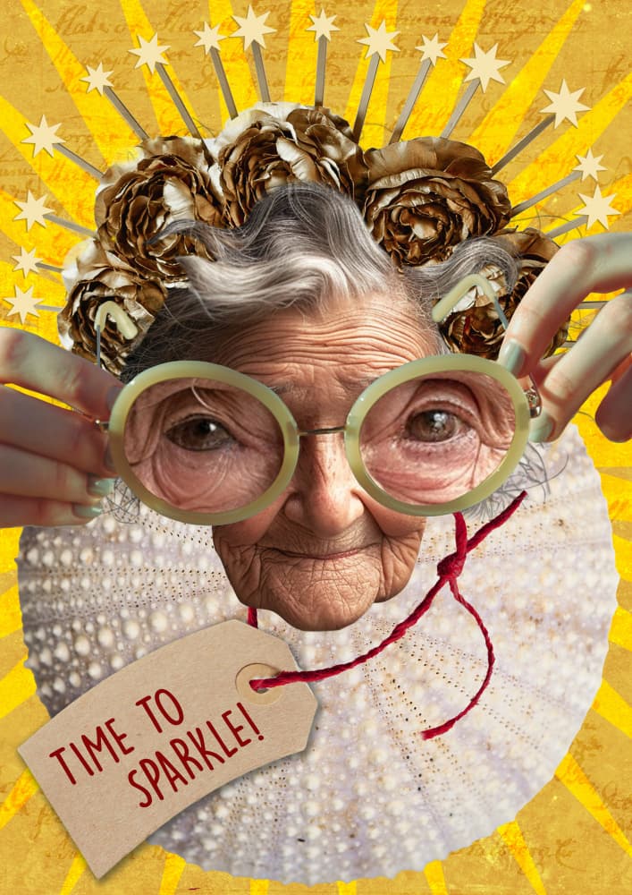 Time To Sparkle Grandma by Pia Lilenthal — canvas wall art