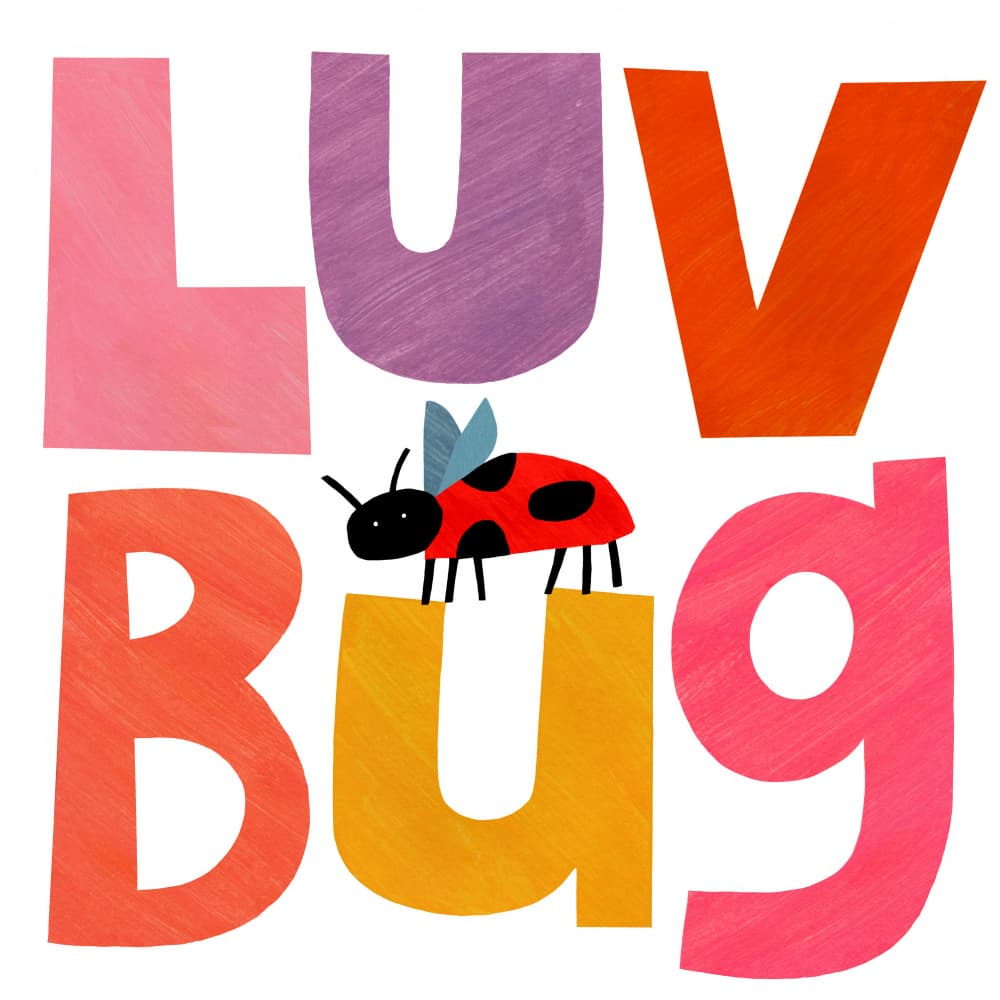 Colorful Luv Bug by Susan Black — canvas wall art