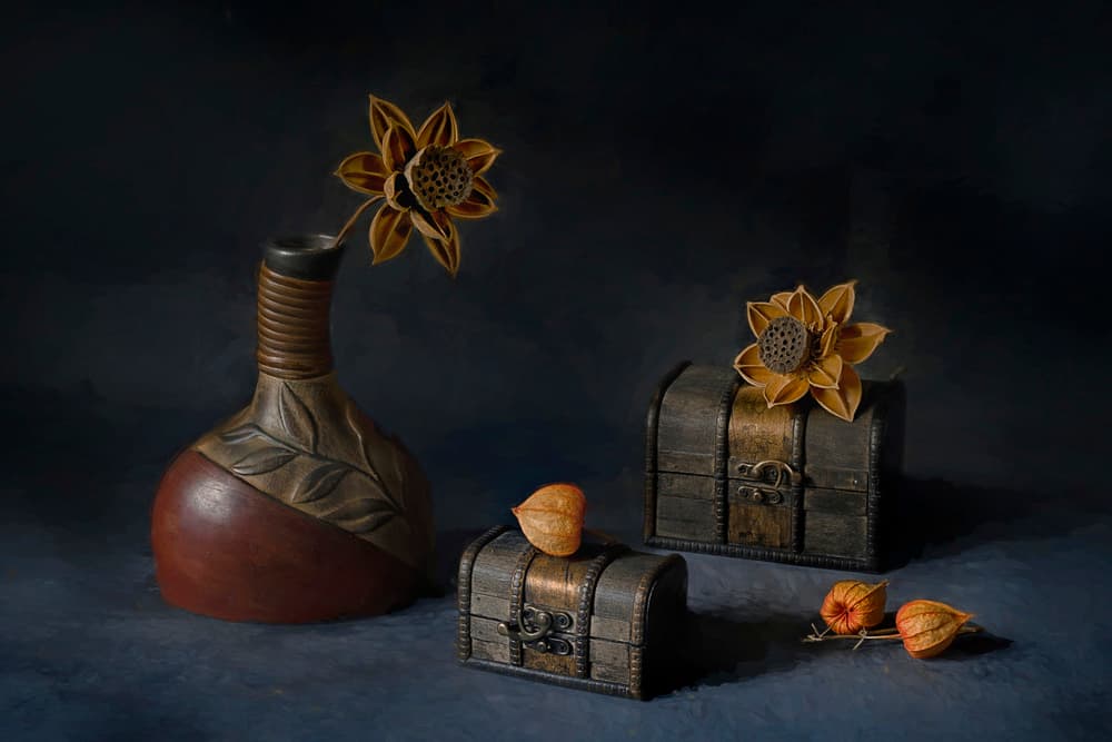 Rustic Botanical Display by Lydia Jacobs — canvas wall art