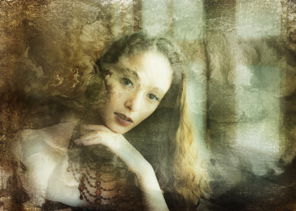 Ethereal Woman Portrait by Rachel Pansky — canvas wall art