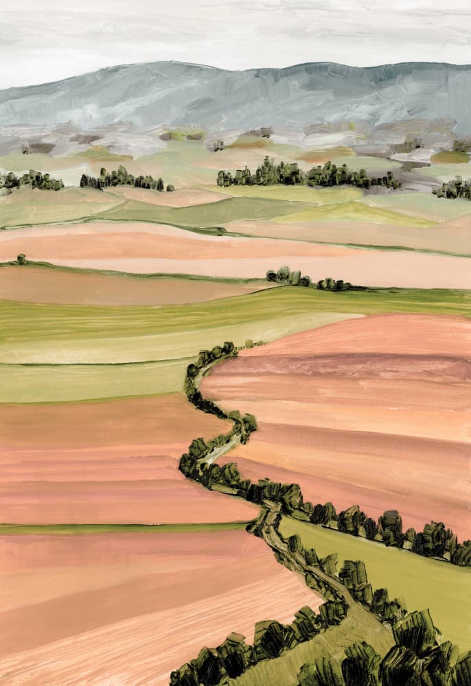Pastoral Field Path by Rosana Laiz Blursbyai — canvas wall art