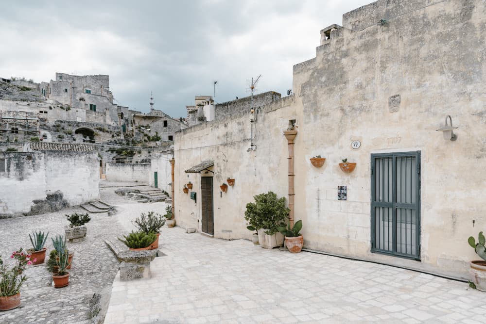 Ancient Matera Street by Photolovers — canvas wall art