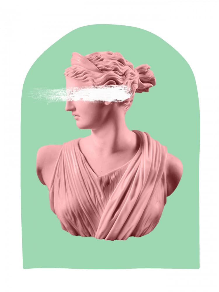Modern Goddess Bust by Talitha McQueen — canvas wall art