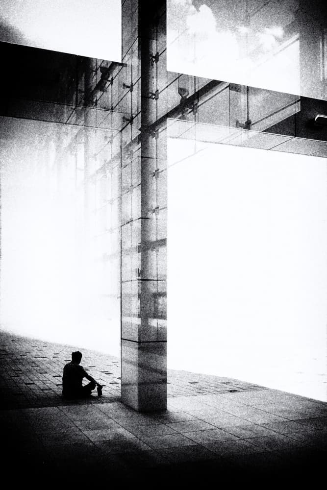 Urban Solitude Reflection by Parole Kim — canvas wall art
