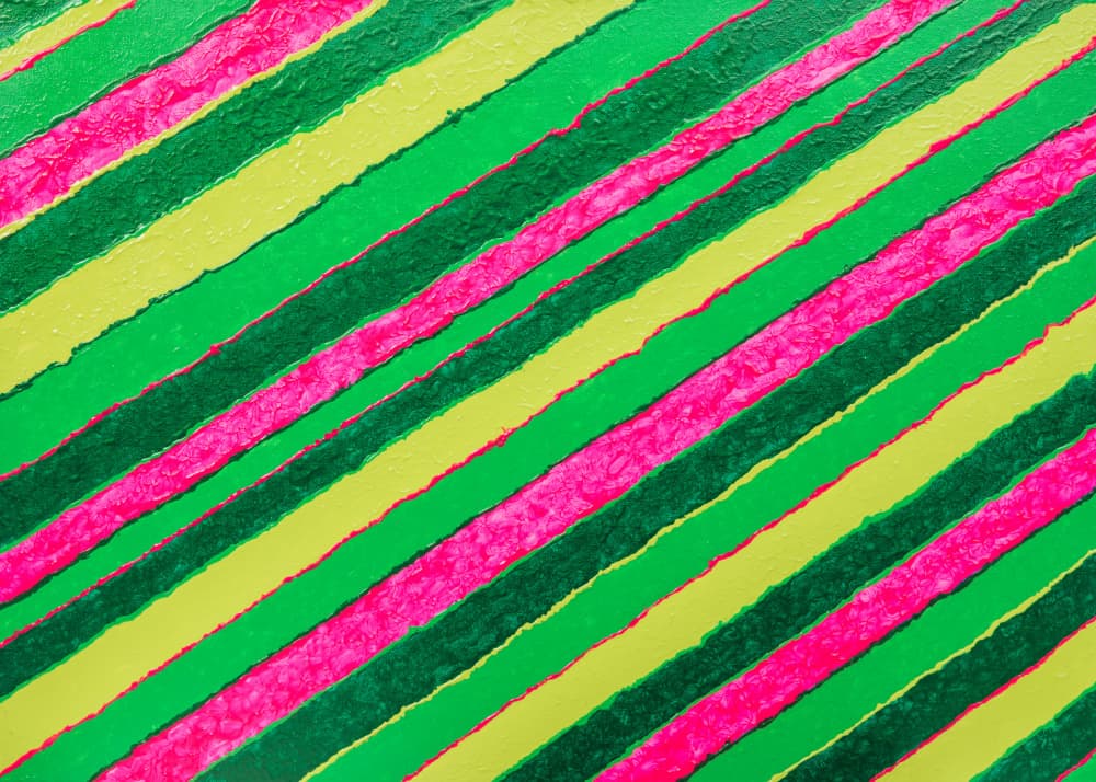 Vibrant Diagonal Stripes by Lorenzo A Roe — canvas wall art