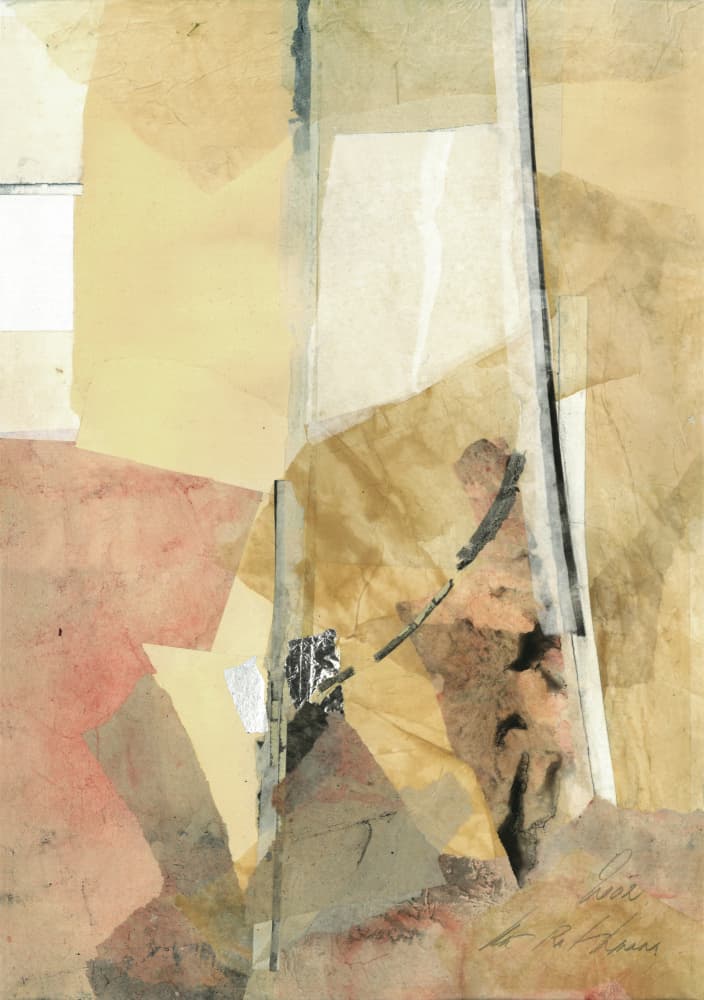 Modern Earthy Collage by Ute Rathmann — canvas wall art
