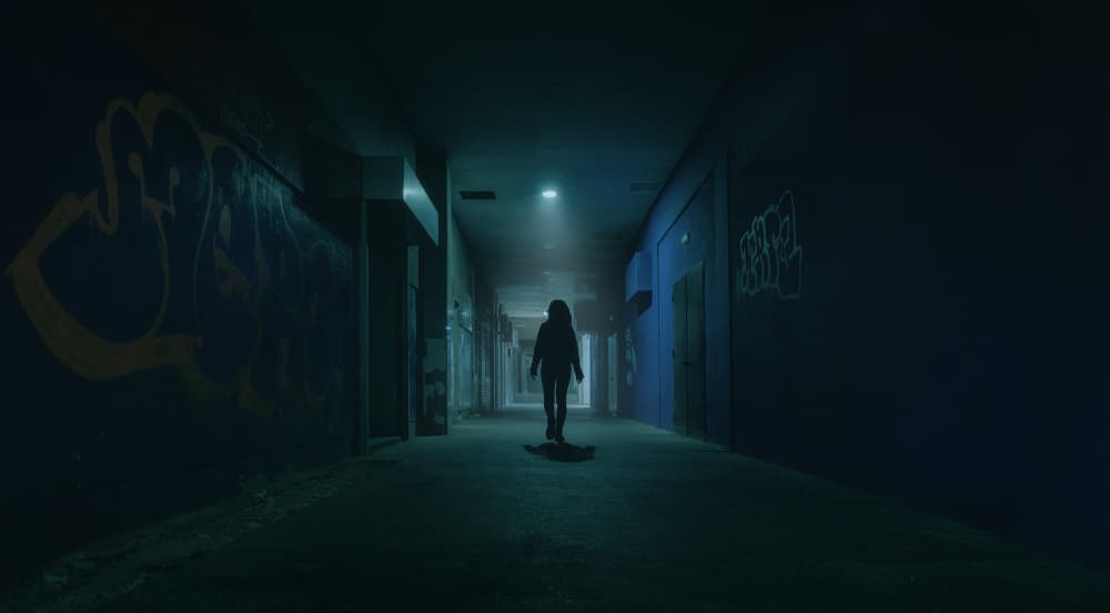 Solitary Tunnel Figure by Enrique Rodriguez de Mingo — canvas wall art