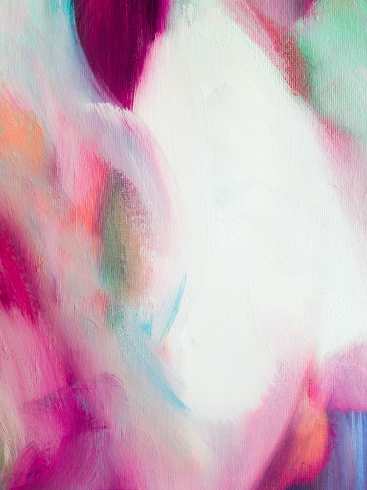 Vibrant Pink Abstract by Ejaaz Haniff — canvas wall art