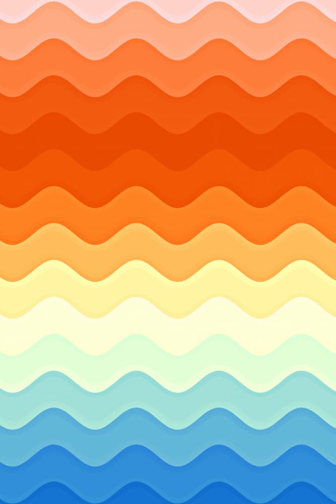 Wavy Ocean Sunset by Vesuvik Designs — canvas wall art
