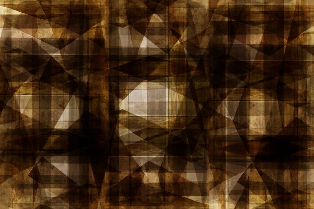 Brown Textured Geometry by cartissi — canvas wall art