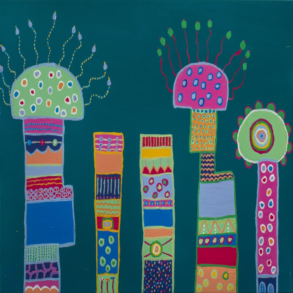 Buildings In Harmony by Helen Joynson — canvas wall art
