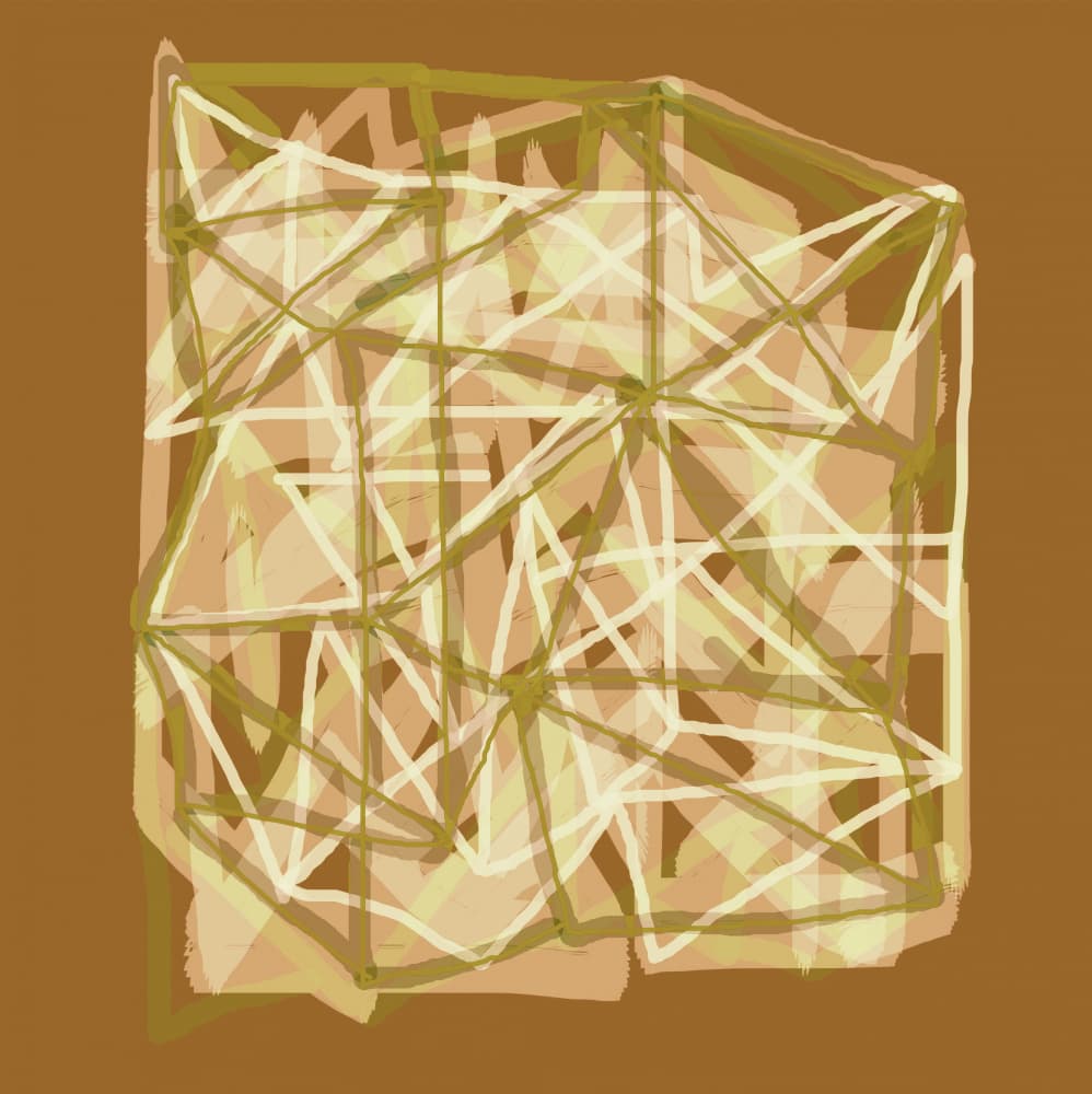 Abstract Geometric Lines by Christina Sillen — canvas wall art