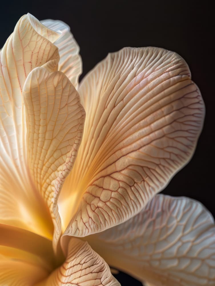 Soft Glowing Petals by Bilge Paksoylu — canvas wall art