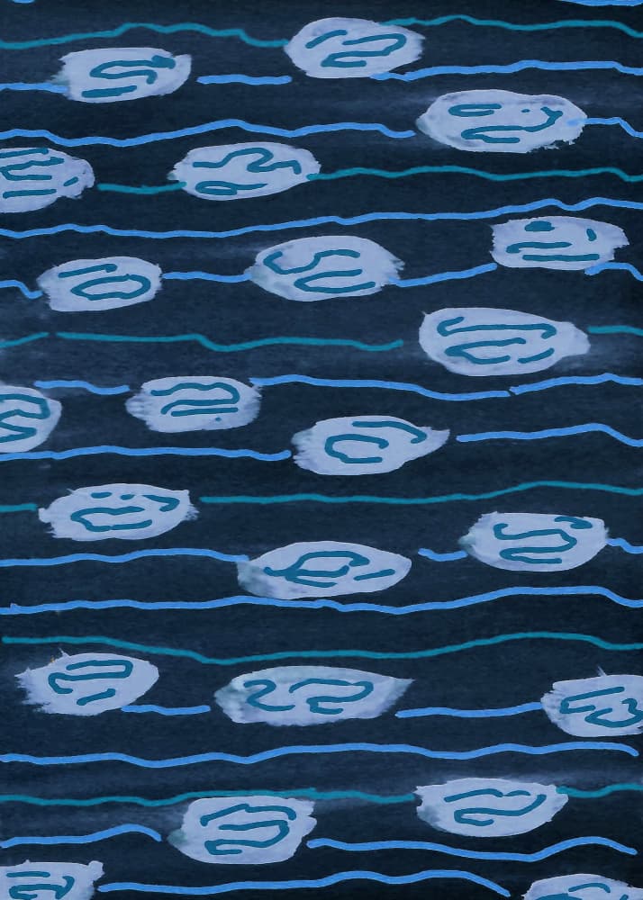 Blue Water Patterns by Lori Ann Folz — canvas wall art