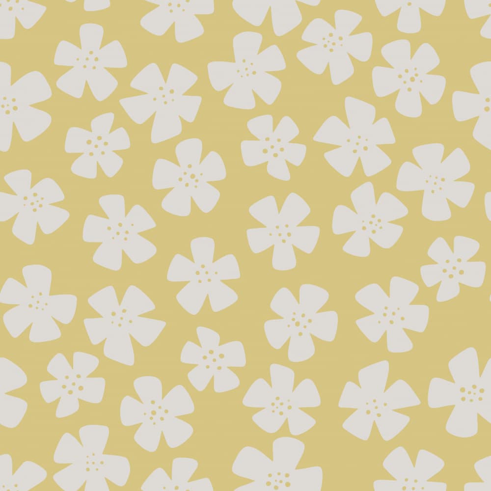 Gentle Yellow Blooms by Yvonne Gustafsson — canvas wall art