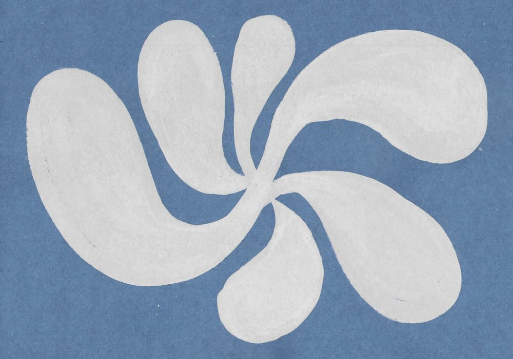White Organic Flow by Santhosh ch — canvas wall art
