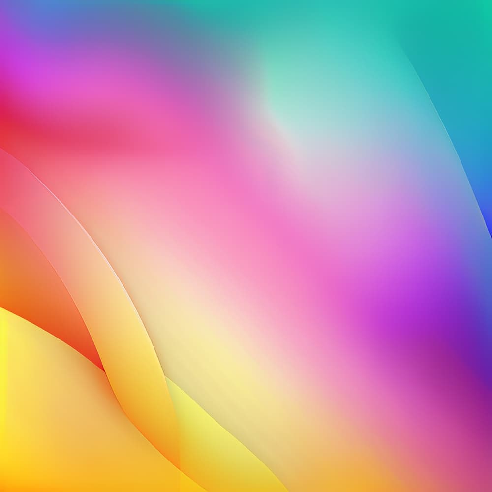 Vibrant Gradient Curves by Bilge Paksoylu — canvas wall art