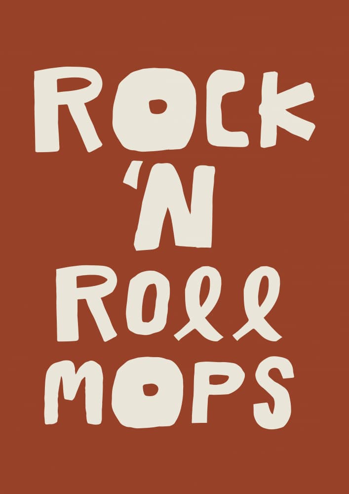 Rocknrollmops(brown) by Treechild — canvas wall art