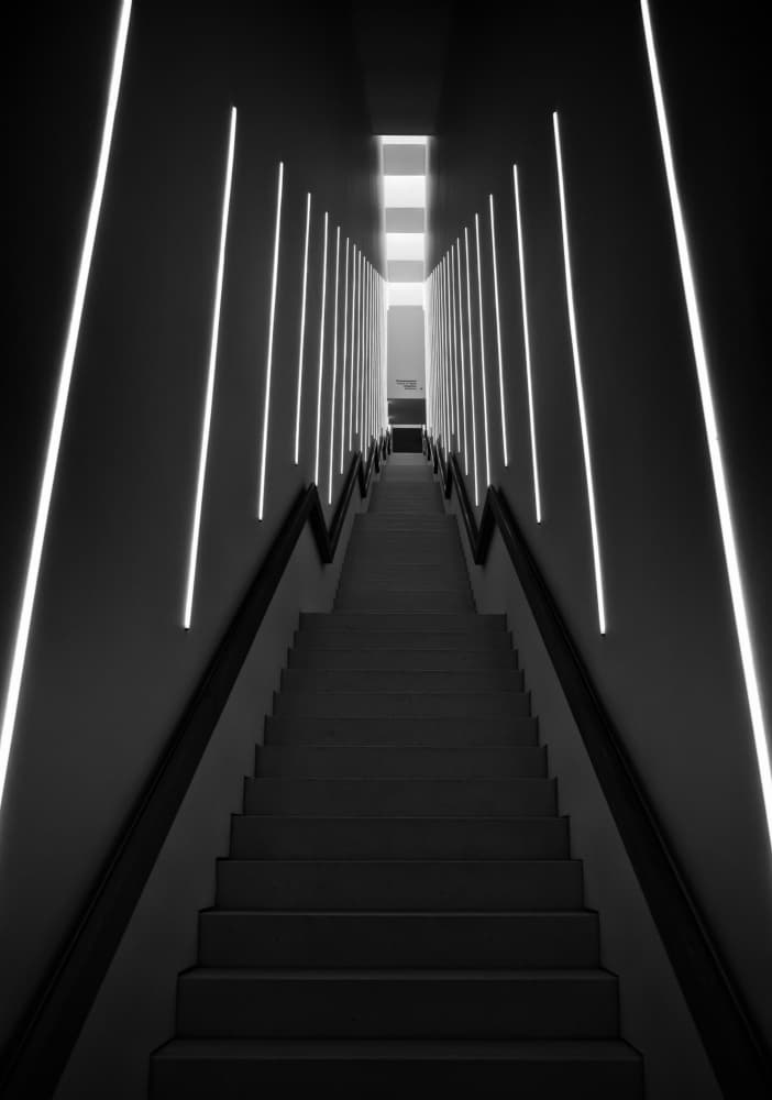 Ascending Light Tunnel by Jean Vandijck — canvas wall art