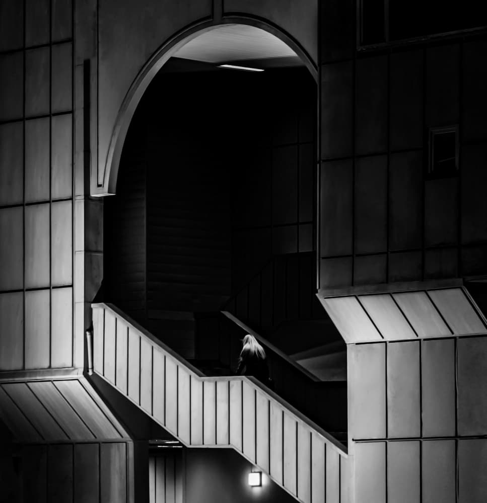 Lone Figure Arch by Ömer Ates Kızıltug — canvas wall art