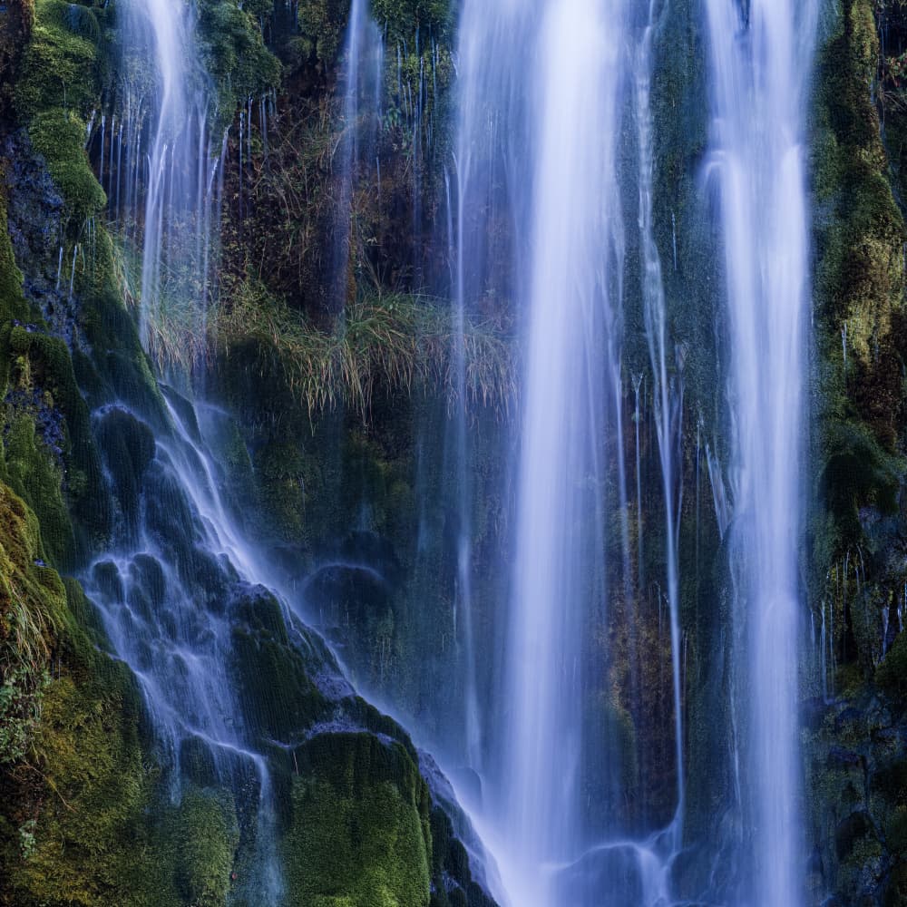 Mossy Waterfall Flow by Robert Bolton — canvas wall art