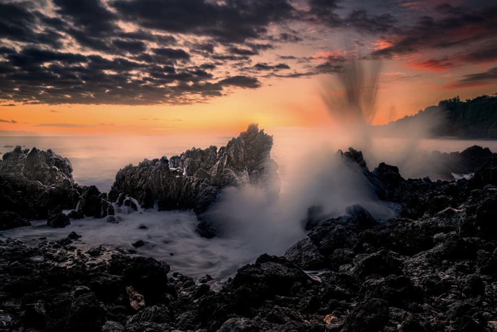 Dramatic Ocean Sunset by Jacob (Jian) Xu — canvas wall art