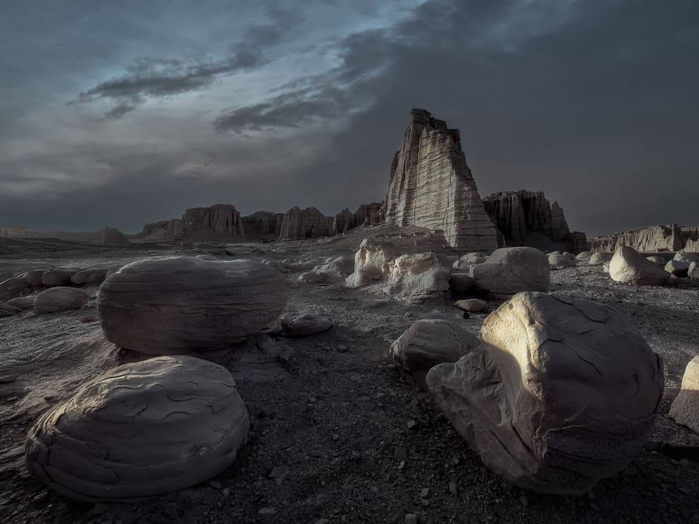 Dramatic Desert Formations by YANGYING — canvas wall art