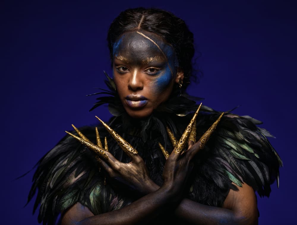 Dark Fantasy Woman by Offer Ellbogen — canvas wall art