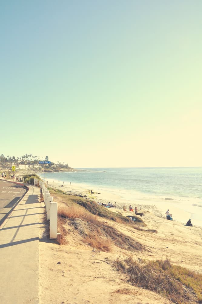 Sunny Beach Coast by Jemma Morris — canvas wall art