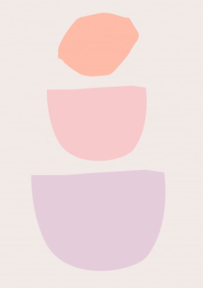 Soft Pastel Shapes by Talitha McQueen — canvas wall art