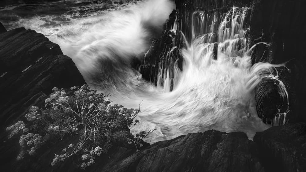 Dramatic Ocean Cascade by Paolo Lazzarotti — canvas wall art