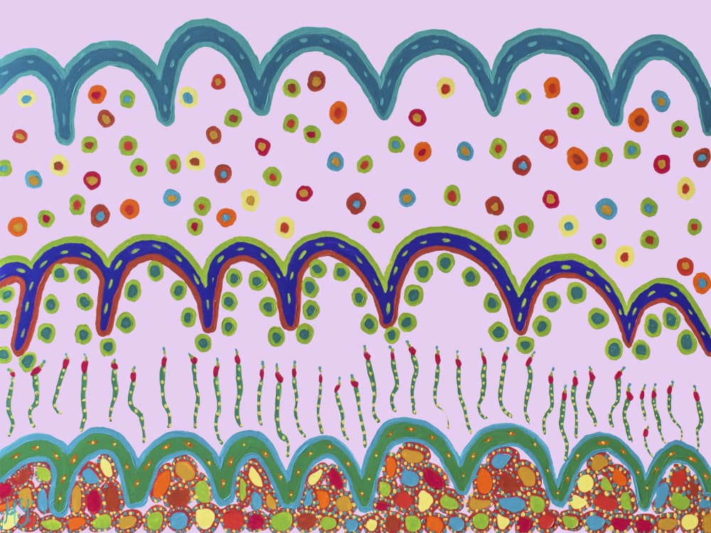 Vibrant Organic Patterns by Helen Joynson — canvas wall art