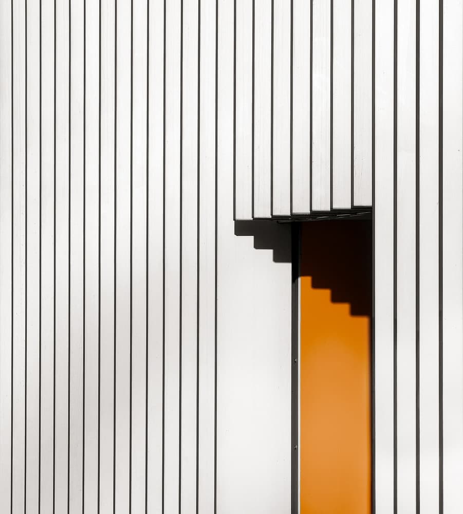 Orange Door Shadows by Tomasz Buczkowski ( Tomush ) — canvas wall art