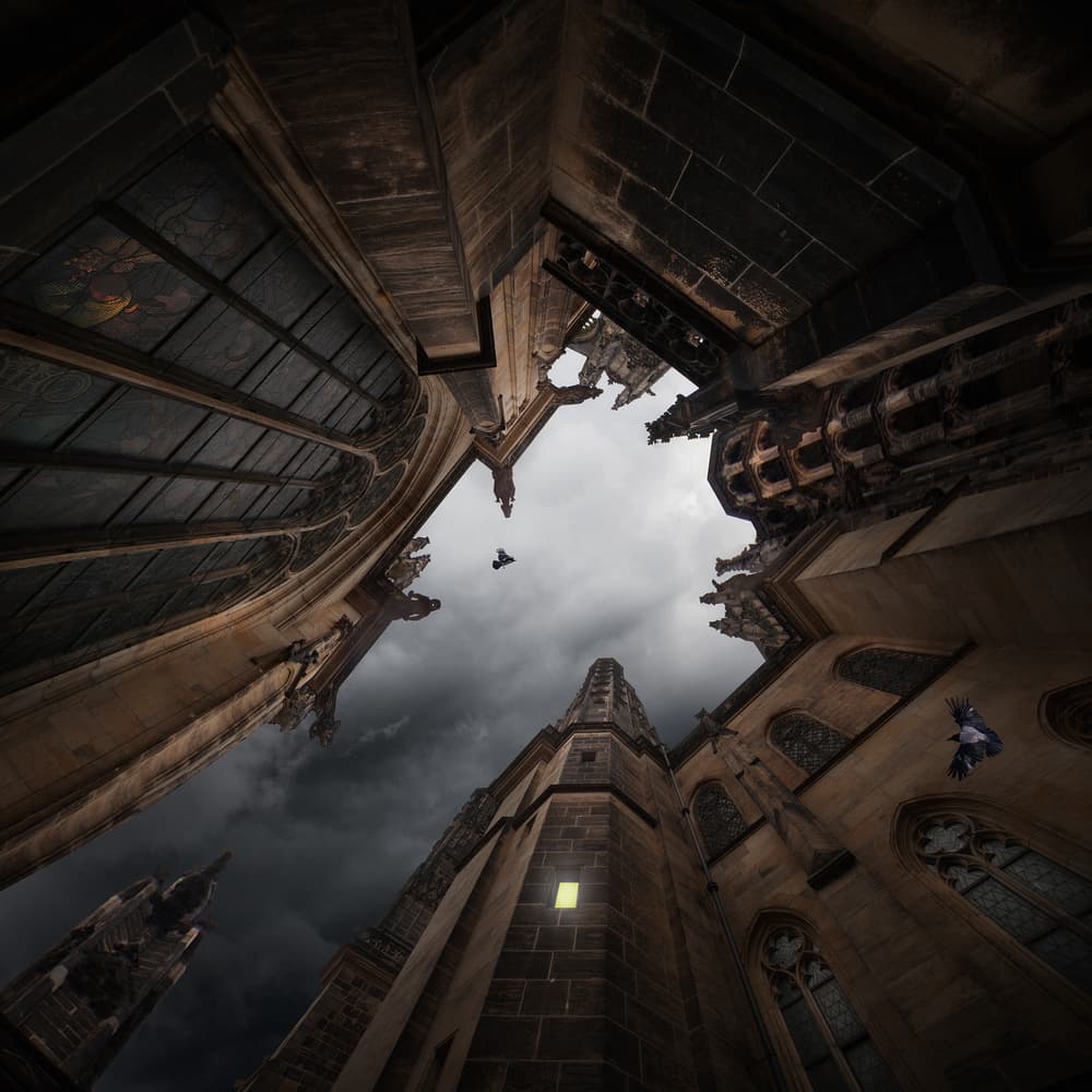 Dark Gothic Sky by Martin Marcisovsky — canvas wall art
