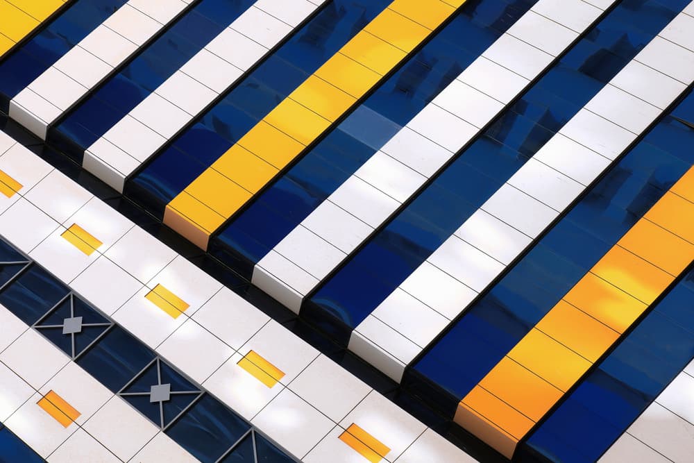 Abstract Geometric Facade by Hans-Wolfgang Hawerkamp — canvas wall art