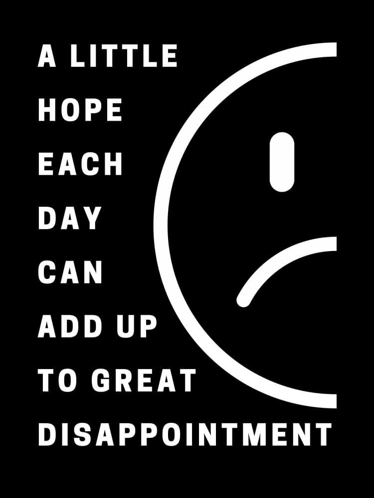 Hopeful Disappointment Sad Face by Little Dean — canvas wall art
