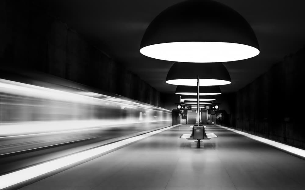 Subway Motion Blur by Andy Dauer — canvas wall art