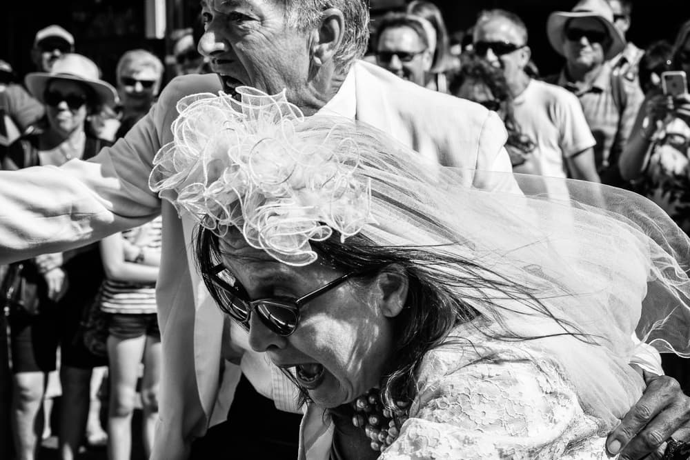 Elderly Wedding Joy by Gloria Salgado Gispert — canvas wall art