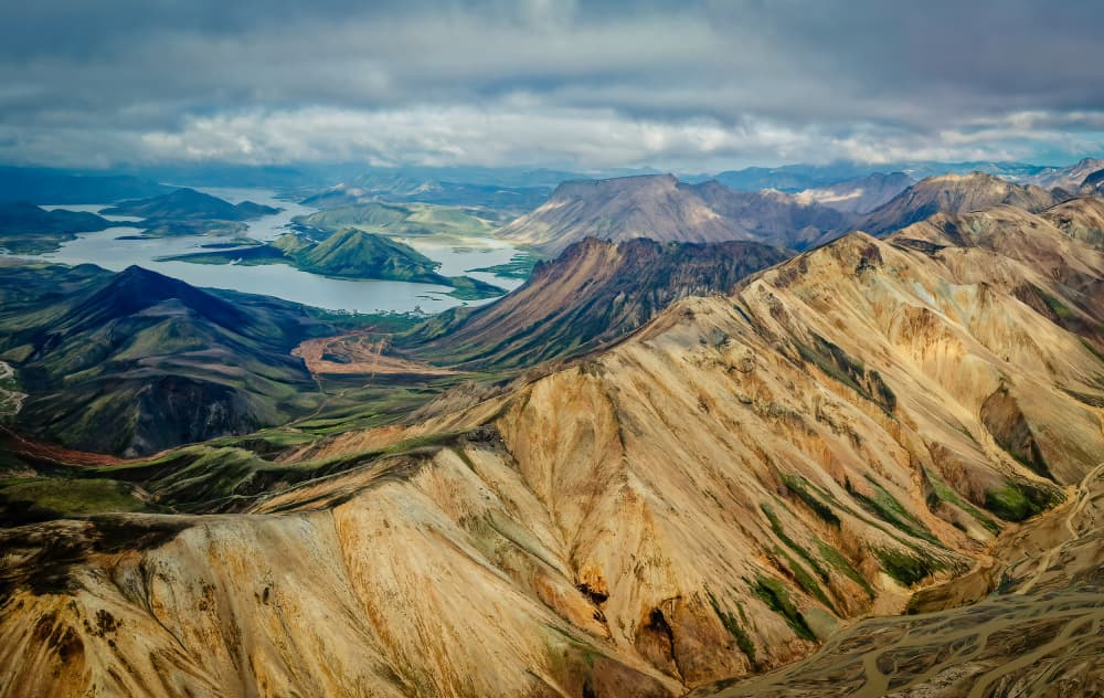 Colorful Mountain Valleys and Lakes by Chao Feng 天馬 — canvas wall art